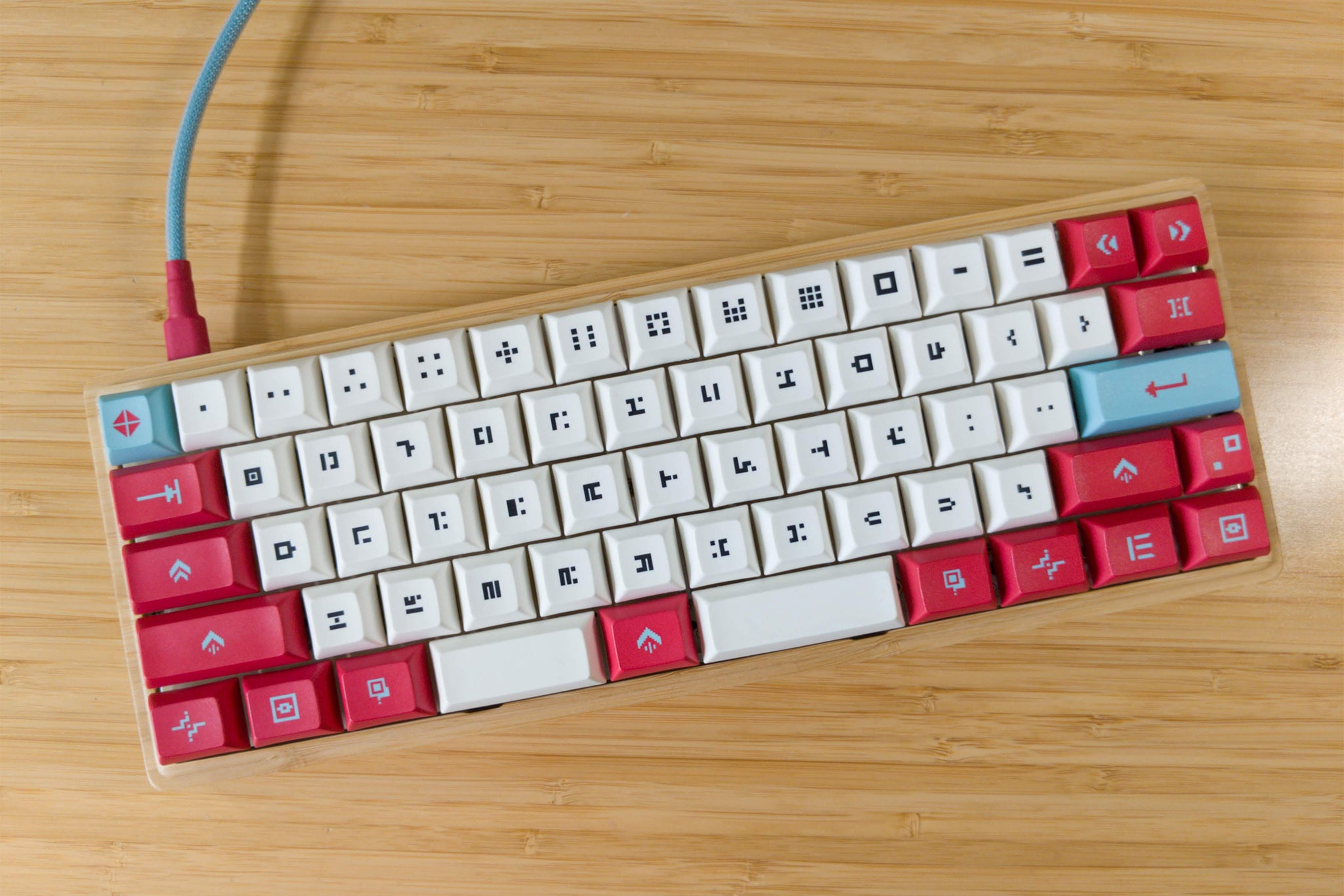 Mechanical keyboard with tactile switches and RGB backlighting